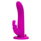 Happy Rabbit Rechargeable Vibrating Strap On Harness Set Purple - Free Shipping