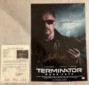 TERMINATOR ARNOLD SCHWARZENEGGER Hand Signed 24'x16' Poster + JSA COA