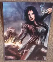Underworld Selene vs Lycans Glossy Art Print 11 x 17 In Hard Plastic Sleeve