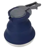 1.5L Collapsible Folding Kettle Camping Coffee Outdoors Silicone Gas Stove Open