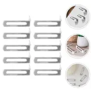 10 Pcs L-shaped Corner Code Fixing Parts Brackets for Wood Shelves