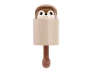 Creative Cute Coat Hook Hook Strong Hook Clothes Kitchen Rack Cute Rack-Brown