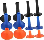 Levemolo 12pcs Cymbal Sleeves for Drum Durable Plastic Cymbal Protection Easy Installation for Performance Practice Recording Includes Sleeves