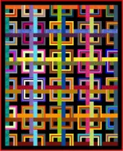 COSMOPOLITAN - 75" x 61" - Quilt-Addicts Precut Quilt Kit Single