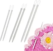 Pack of 6 Wool Needles, darning Needles with Large Eye, Sewing Needles with Large Eye, darning Needle, Wool Needle for Sewing, Sewing Needle, Nylon Thread, for Weaving, Wool, Hand-Sewn Leather