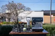 La Carimali Nimble 1 Group Black Coffee Machine, Mazzer Mini Electronic A Gri...