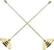 BESPORTBLE 2pcs Pole Golden Office Accessory Desktop Decor The Flagpole Beaded