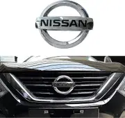 Car Front Grille Emblem Compatible with Nissan 2013-2018 Altima Murano Rogue Maxima Auto Vehicle Chrome ABS Plastic Head Grill Badge Sticker (OEM 6289