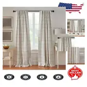 Elegant 52"x108" Gray Blackout Window Curtain Panel with Noise Reduction Feature
