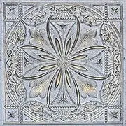DCT10 Milan PVC 2' x 2' Lay-in or Glue-up Ceiling Tile (Covers / 100 sq.ft), Aged White Gold, 25 Piece