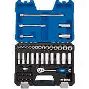 Draper Multi Drive Metric Socket Set 3/8"D 42 Piece Deep & Standard Length 16480
