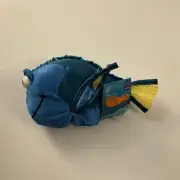 Applause Finding Nemo 8" DORY Fish Shiny Blue Yellow Plush OC24