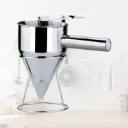 Stainless Steel Batter Funnel Dispenser with Rack Funnel Cake Mix Batter Mixer