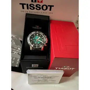 🔥現貨正品最低價🔥TISSOT天梭 Seastar 海洋之星300米潛水腕錶 T1204171109101 綠水鬼