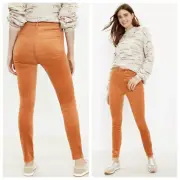 LOFT Petite Skinny Corduroy Pants in Light Sienna Tan 28 P Ret $70
