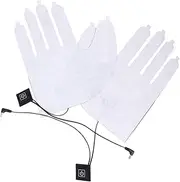 Battery-Powered Heated Gloves Heating Pad Warm Winter Gloves for Men Women Touch Screen Compatible
