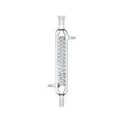 24/40 200mm Glass Coil Condenser Jacketed Double Jecket Lab Glassware