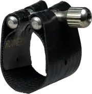 Ligature & Plastic Cap for Contra Alto Clarinet - Dark Ligature for Hard Rubber
