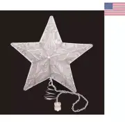Silver Wire Star Treetop - 5 Point Design - 12 inches - Christmas Tree Topper