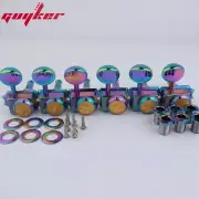 Vintage Chameleon rainbow Locking String Tuners Nut Style Guitar Machine Heads