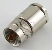 UHF Male Coax Connector Clamp LMR-400 Series Coax - USA Ham Radio Seller