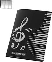 HEATSHAKING Music Sheet Folder Portable Plastic Holder for Sheet Music Organizing Lightweight Stylish Design for Choir and Band Performances