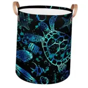 Kid Laundry Hamper Basket Cute Laundry Basket for Boys Girls Collapsible Turtle