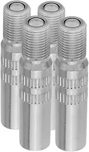 4pcs Car Tire Valve Stem Extenders Chrome Plated Metal Air Caps Easy Install Extension Extender for Cars Motorcycles