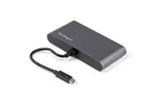 StarTech.com Thunderbolt 3 Docking Station for Notebook - Black, Silver - Thunderbolt 3 certified mini dock - 40Gb video & data/dual monitor 4K 60Hz