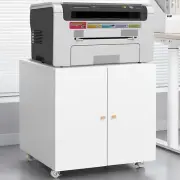 Metal Printer Stand with Storage Mobile Printer Tables for Small Spaces with Doo