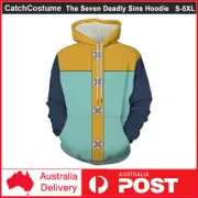 The Seven Deadly Sins Hoodie King Harlequin Cosplay Pullover Sweatshirts Jacket