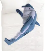 [Generic] Whale Blanket Hoodie,Whale Blanket Pajama - Blanket Hoodie Adult, Cartoon Blanket Hoodie, Adult Comfy Hoodie Blanket, Soft Cozy Pajama Costume