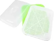 VINTORKY Plastic Seedling Growing Basin Sprout Tray Germination Basin Sprouting Kit