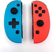 MEGLAZE Wireless Joy-Con Controllers Switch (Neon Red / Blue) New (2020)