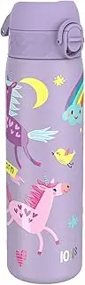 Ion8 Leak Proof Slim Water Bottle, BPA Free, Unicorns, 500ml (18oz)