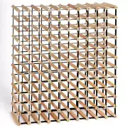 Artiss 120 Bottle Wine Rack Timber Wooden Storage Wall Organizer Cellar New