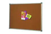 Quartet Penrite 120x120cm Corkboard Office School Pin Board w Aluminium Frame