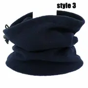 Style3-1pc Winter Thermal Face Mask Neck Warmer Face Scarf Tube Bandana hat Cover Glove AU