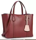 NWTTory Burch Small Perry Triple Compartment Tote in Color Tinto (Burgundy)