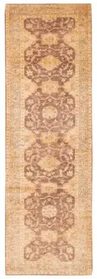 Vintage Hand-knotted Runner Rug 2'10" x 9'5" Traditional Wool Carpet