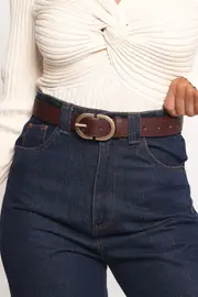 [PUP38] Abbott Belt - Dark Brown Brown