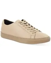 Alfani Men's Grayson Tumbled Sneaker Tan/Tan Sz 11.5 M