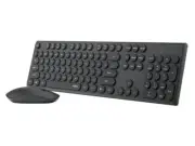 Rapoo 2.4GHz Wireless Optical Mouse & Keyboard - Black X260s BLACK