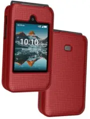 Case for Consumer Cellular Iris Easy Flip Phone/Boost Mobile Summit Flip Red