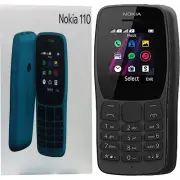 BNIB Nokia 110 Dual Sim 4 MB Black Factory Unlocked Classic Mobile 2G OEM New