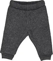 [Fred's World by Green Cotton] Unisex Wool Fleece Baby Pants, Dark Grey Blend, 92