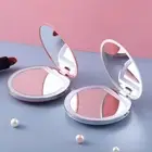 Mini LED Light Folding Compact Pocket USB Chargeable Two-Side Makeup Mirror