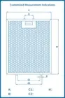 Rangehood grease Filter Aluminium Custom made&standard size anyside within400mm