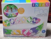 Intex Pinwheel Wide Side Walls Inflatable Pool Swim Center 90" x 22" 222 Gal
