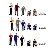 5pcs 1/64 Scale Diorama Figures Miniature Layout Hand Painted Collections for
